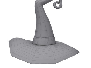 Hat Witch cartoon Model 3D