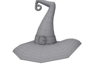 Hat Witch cartoon Model 3D