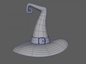 Hat Witch cartoon Model 3D