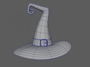 Hat Witch cartoon 3D Model