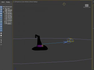 Hat Witch cartoon 3D Model