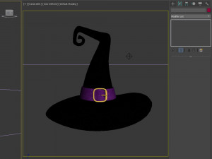 Hat Witch cartoon Model 3D