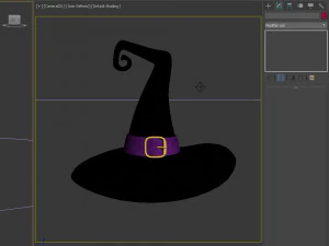 Hat Witch cartoon 3D Model