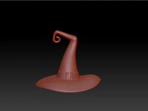 Hat Witch cartoon 3D Model