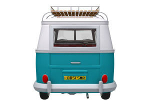 VW Camping Bus Cartoon Modelo 3D