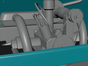 VW Camping Bus Cartoon Modelo 3D