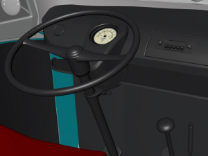 VW Camping Bus Cartoon Modelo 3D