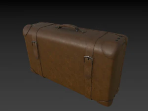 Travel bag cartoon 3D Model