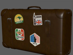 Travel bag cartoon 3D Model
