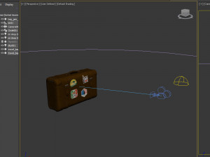 Travel bag cartoon Model 3D