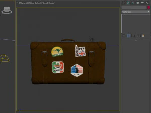Travel bag cartoon 3D Model
