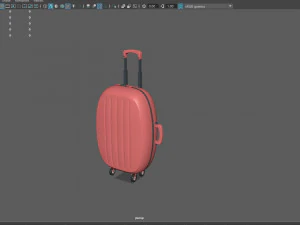 Suitcase cartoon 3D Model