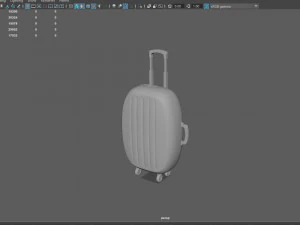 Suitcase cartoon 3D Model
