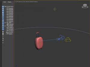 Suitcase cartoon 3D Model