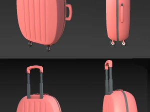 Suitcase cartoon 3D Model