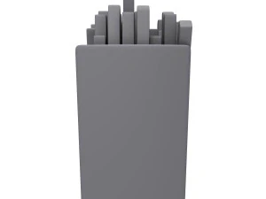 French fries cartoon 3D Model