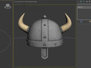 바이킹 헬멧 3D 모델