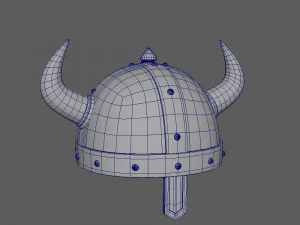 바이킹 헬멧 3D 모델