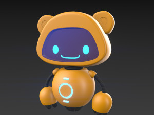 Robot 2 Cartoon Modelo 3D