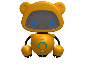Robot 2 Cartoon Modelo 3D