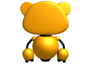 Robot 2 Cartoon Modelo 3D