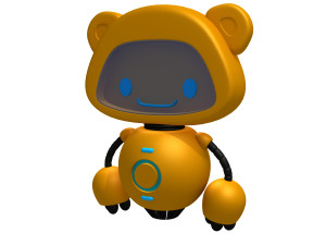 Robot 2 Cartoon Modelo 3D