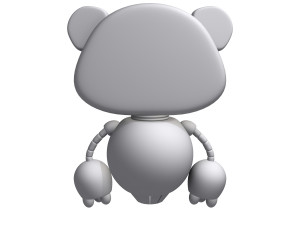 Robot 2 Cartoon Modelo 3D