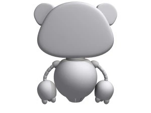 Robot 2 Cartoon 3D Model