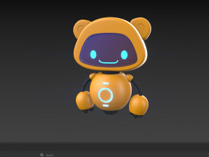 Robot 2 Cartoon Modelo 3D