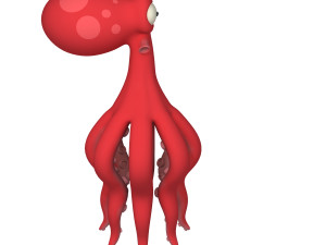 Octopus Cartoon 02 Model 3D