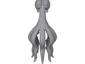 Octopus Cartoon 02 3D Model
