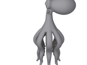 Octopus Cartoon 02 Model 3D