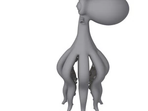 Octopus Cartoon 02 3D Model
