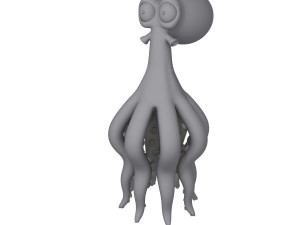 Octopus Cartoon 02 Model 3D