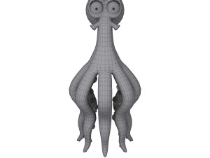 Octopus Cartoon 02 Model 3D