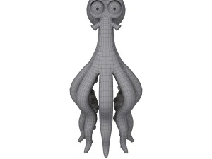 Octopus Cartoon 02 3D Model