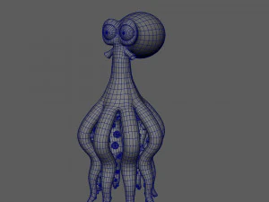 Octopus Cartoon 02 3D Model