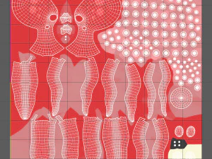 Octopus Cartoon 02 3D Model