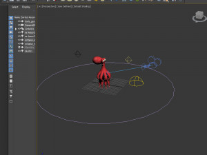 Octopus Cartoon 02 Model 3D