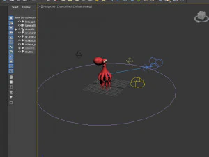 Octopus Cartoon 02 3D Model