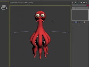 Octopus Cartoon 02 3D Model