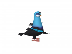 Pigeon cartoon 3Dモデル