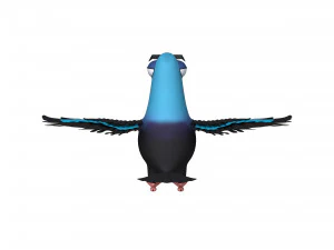 Duif tekenfilm 3D Model