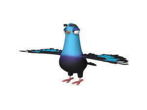 Pigeon cartoon 3Dモデル