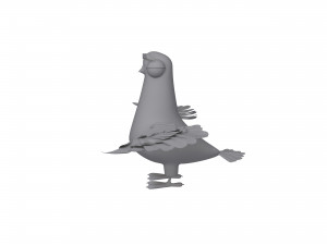 Pigeon cartoon 3Dモデル