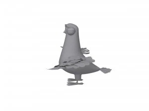 Duif tekenfilm 3D Model