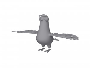 Pigeon cartoon 3Dモデル