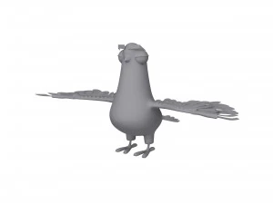 Duif tekenfilm 3D Model