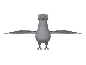 Duif tekenfilm 3D Model