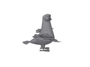 Pigeon cartoon 3Dモデル